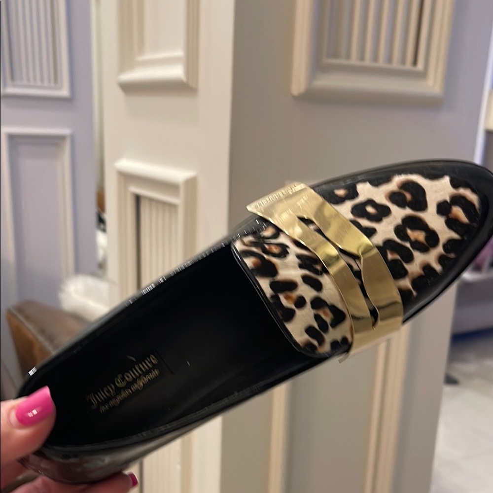 Jimmy Choo Leopard Print Loafers